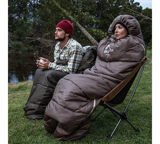 Спальный мешок Naturehike U Series двойной хлопок, осень-зима, Brown U350 6927595767221