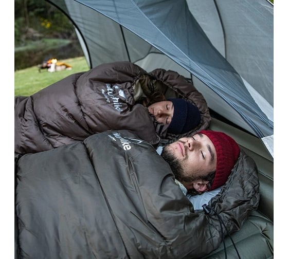 Спальный мешок Naturehike U Series двойной хлопок, осень-зима, Brown U350 6927595767221