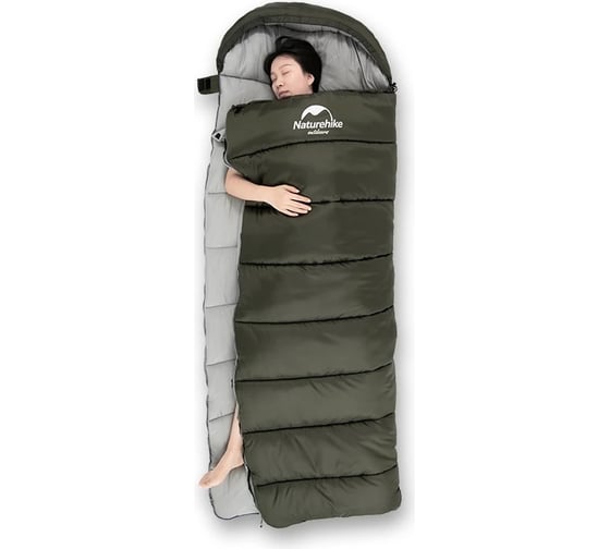 Спальный мешок Naturehike U Series двойной хлопок, осень-зима, Green U350 6927595767238