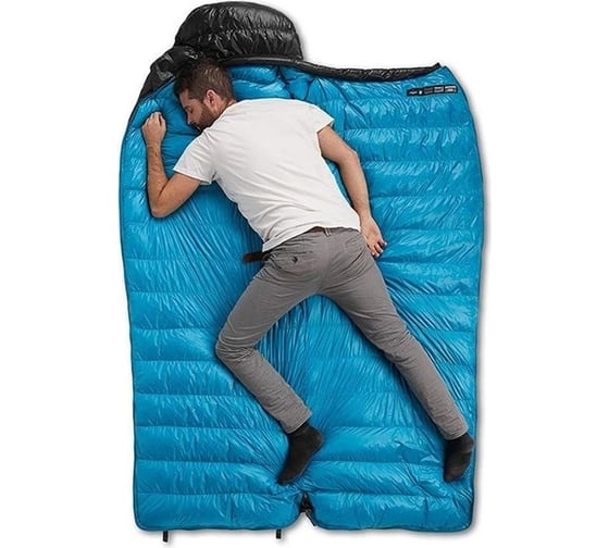 Спальный мешок Naturehike CWZ400 NH19W400-Z с пуховым конвертом, р. М, черный 6927595765357