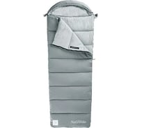 Спальный мешок-конверт Naturehike NH20MSD02 с капюшоном, серый 6927595748138
