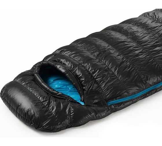 Спальный мешок Naturehike CW400 NH18C400-D с гусиным пухом, р. L, черный 6927595761670