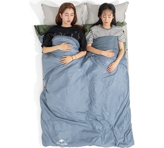 Ультралёгкий спальный мешок-конверт Naturehike LW180 лето, Blue, Size M 6927595777947