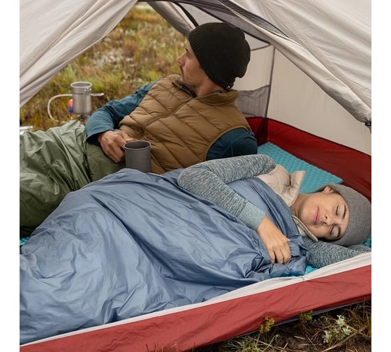 Ультралёгкий спальный мешок-конверт Naturehike LW180 лето, Blue, Size M 6927595777947