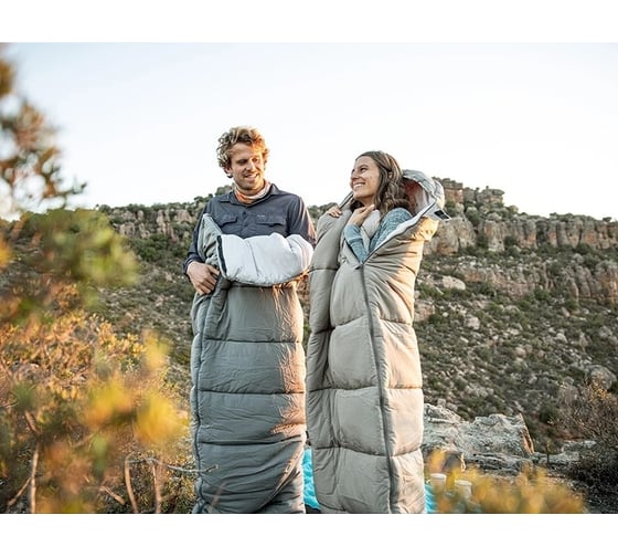 Ультралёгкий спальный мешок Naturehike M300 хлопковый, с капюшоном, молния справа 6927595701263
