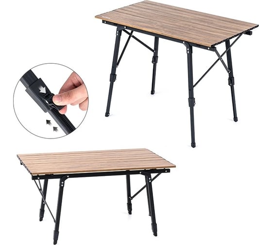 Стол Naturehike MW03 NH19Z003-D складной, цвет орех 6927595798072