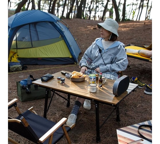 Стол Naturehike MW03 NH19Z003-D складной, цвет орех 6927595798072