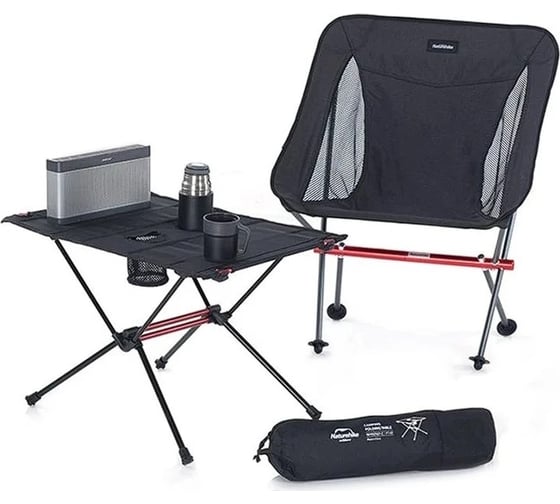 Складной стул Naturehike NH18Y050-Z черный 6927595730676