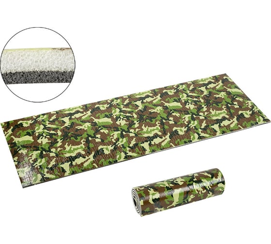 Туристический коврик Ecos камуфляж, 1800x600x12 мм 105257
