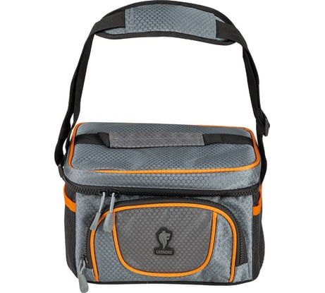 Термосумка Leonord ML15009, 5л, 23x17.5x16.5см, серый/оранжевый 104932