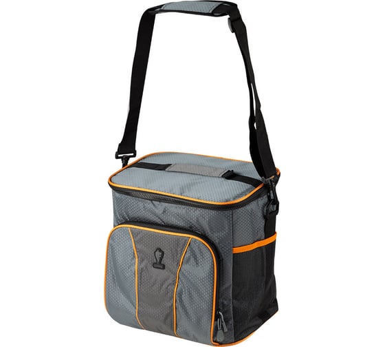 Термосумка Leonord ML15202, 20л, 30x22x30см, серый/оранжевый 104933 1