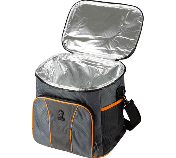Термосумка Leonord ML15202, 20л, 30x22x30см, серый/оранжевый 104933