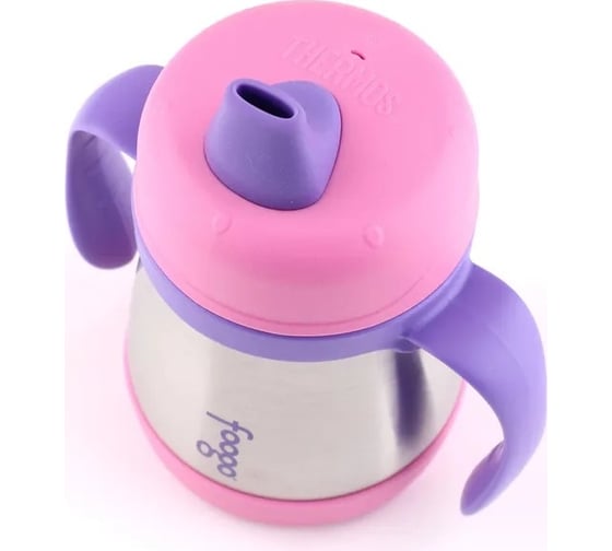Поильник с ручками THERMOS Foogo Phases №1 BS500 розовый, 0.2 литра 102430 1