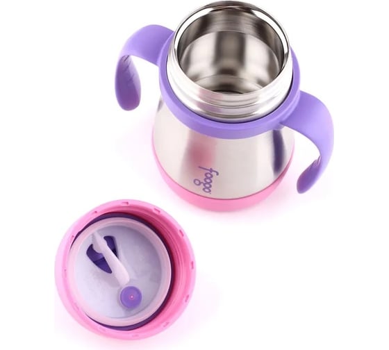 Поильник с ручками THERMOS Foogo Phases №1 BS500 розовый, 0.2 литра 102430