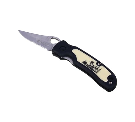 Туристический складной нож ЕРМАК 15.5см, сталь, пластик 070-002