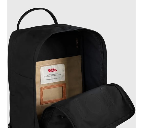 Рюкзак Fjallraven Kanken No. 2 Laptop 15", черный, 28х16х40 см, 18 л F23568-550