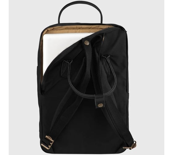 Рюкзак Fjallraven Kanken No. 2 Laptop 15", черный, 28х16х40 см, 18 л F23568-550