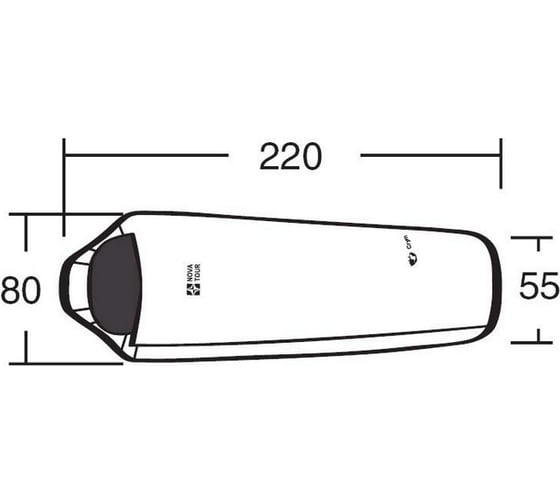Спальный мешок NOVA TOUR Крым 32151-260-Right