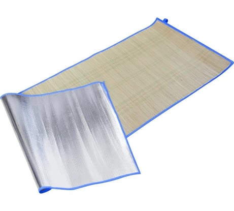 Пляжный коврик Ecos BX-002 с ручкой, 60х180см, солома с подкладкой из фольги 998421