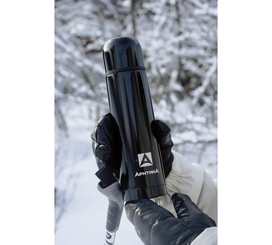 Термос для напитков Арктика 0.5 л, черный глянцевый 102-500-BK