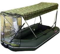 Тент-крыша Hunterboat зеленая, кмф 100125