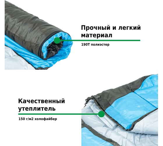 Спальный мешок Green glade atlas 210 21075
