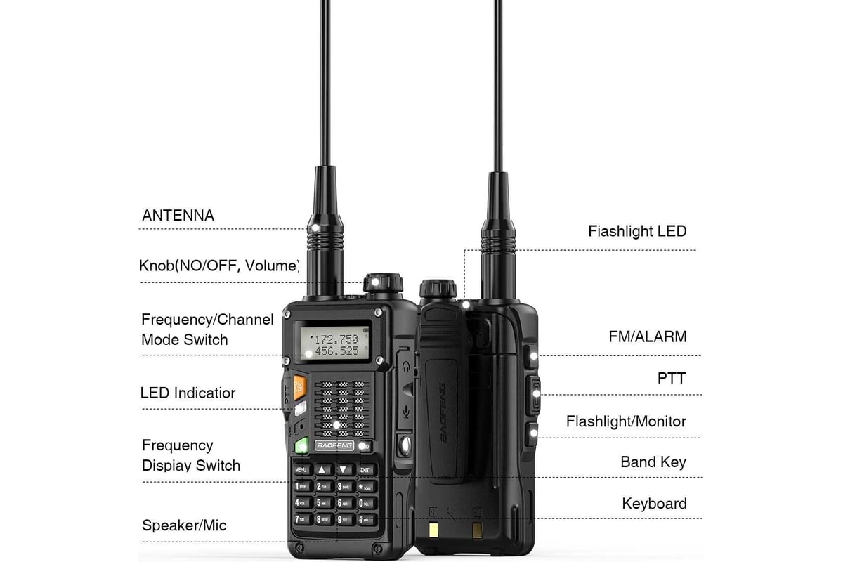 Рация Baofeng UV-5R Tri-band трехдиапазонная