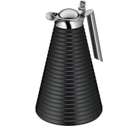 Вакуумный термокувшин со стеклянной колбой Alfi Achat Midnight black 1L 454110
