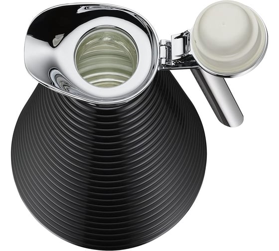 Вакуумный термокувшин со стеклянной колбой Alfi Achat Midnight black 1L 454110