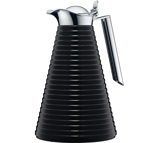 Вакуумный термокувшин со стеклянной колбой Alfi Achat Midnight black 1L 454110