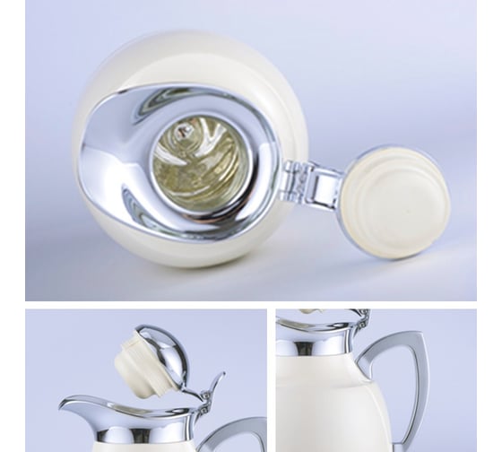 Вакуумный термокувшин со стеклянной колбой Alfi Jug Juwel Ivory 1.0L 427824