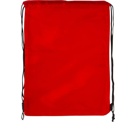 Сумка для обуви BRAUBERG прочная, на шнурке, красная, 42x33 см 227141