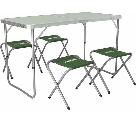 Набор мебели Helios стол + 4 табурета, сталь hs-ta-21407+hs-21124-g 00000315421