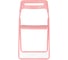 Складной стул Woodville Fold pink 15484 2