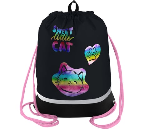 Мешок для обуви Berlingo 1 отделение, meow love, 510x400 мм MS1056