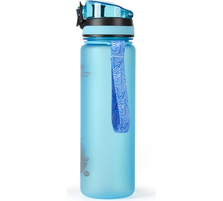 Бутылка для воды BAROUGE ACTIVE LIFE с нескользящим покрытием BP-915/100 600 мл/голубой/бутылка