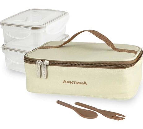 Ланч-сумка с контейнерами Арктика 2л, бежевая 020-2000-2-BG