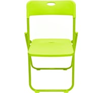 Пластиковый складной стул URM с металлическим каркасом, 75x49.5x48 см, зеленый D01523