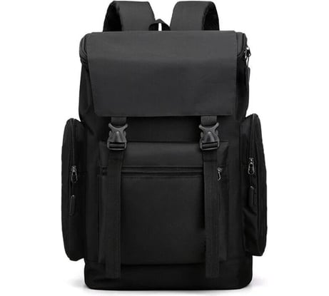 Объемный городской рюкзак URM под классический стиль, черный L00128