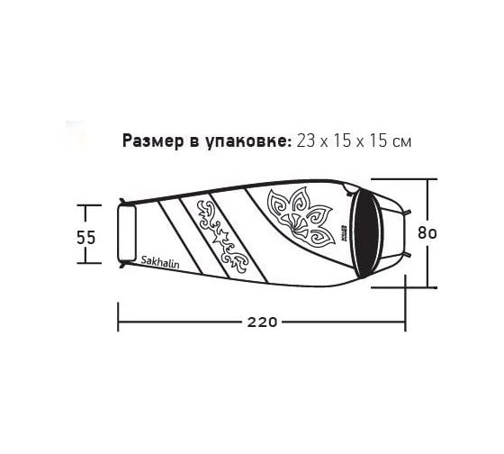 Спальный мешок NOVA TOUR Сахалин 0 V2 95424-426-Right