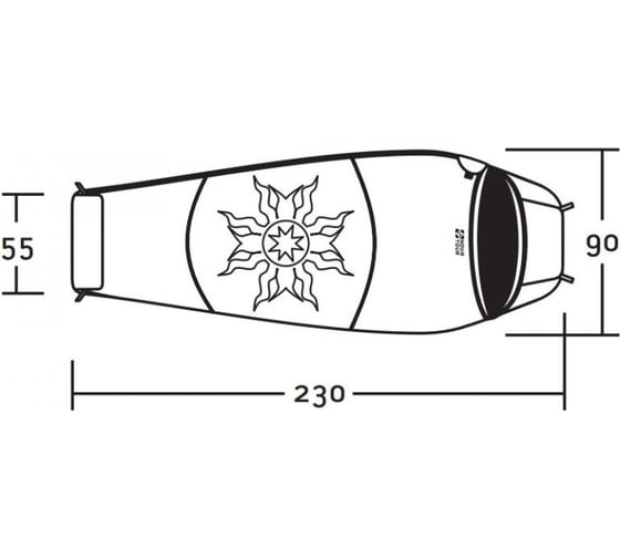 Спальный мешок NOVA TOUR Ямал -30 XL V2 95420-001-Right