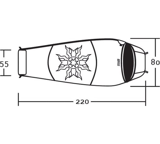 Спальный мешок NOVA TOUR Ямал -30 V2 95419-001-Right