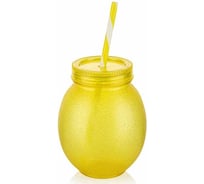 Бутылка для напитков с трубочкой Phibo lemon, 650 мл 411171706