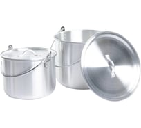 Набор алюминиевых котлов с крышкой Tramp 4.8 л + 9 л TRC-085