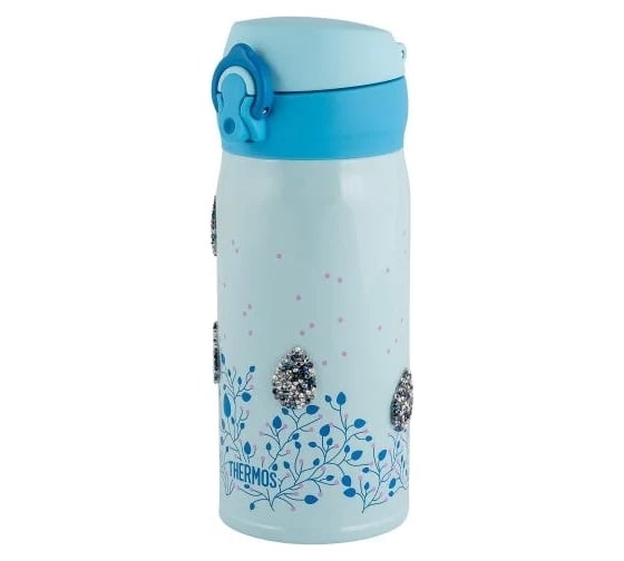 Термокружка THERMOS FLOWER JNL-350-SW 0.35 л, кристаллы SWAROVSKI, голубой 311679