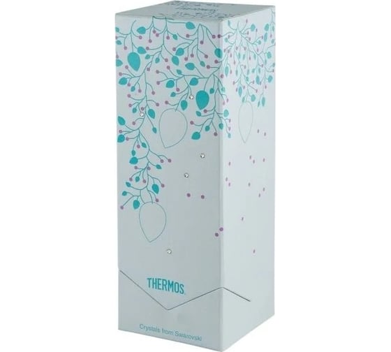 Термокружка THERMOS FLOWER JNL-350-SW 0.35 л, кристаллы SWAROVSKI, голубой 311679