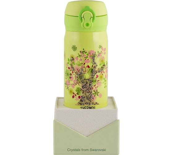 Термокружка THERMOS TREE JNL-350-SW, 0.35 литра, кристаллы SWAROVSKI, зеленый 311662