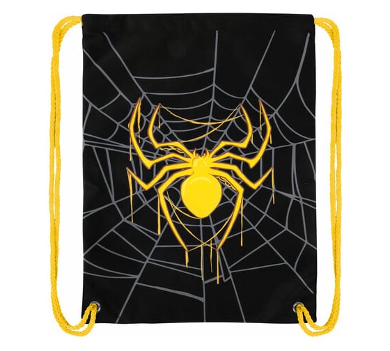 Мешок для обуви BRAUBERG Premium Venomous spider, карман, подкладка, светоотражайка, 43x33 см 271624