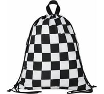 Большой удобный мешок для обуви BRAUBERG Black and white, с ручкой, 51x41 см 271595