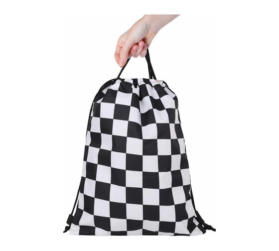 Большой удобный мешок для обуви BRAUBERG Black and white, с ручкой, 51x41 см 271595